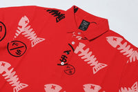 Fly Supply Co Fly Supply Co Fishscale Polo (Red)