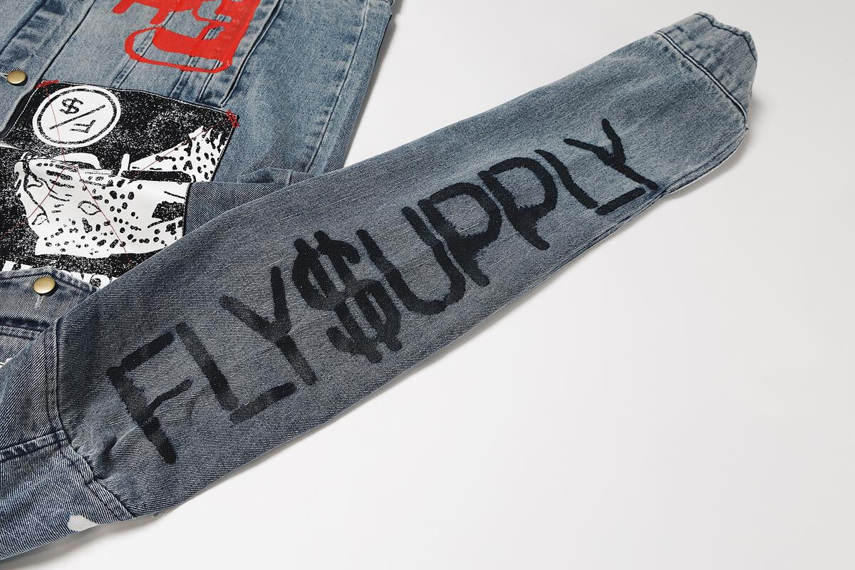 Fly Supply Co Fly Supply Co New Rich Denim Jacket (Denim)