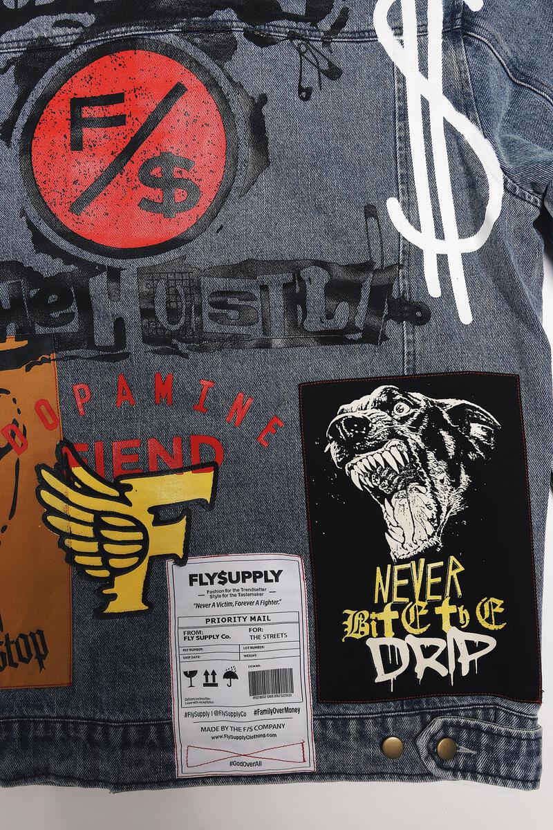 Fly Supply Co Fly Supply Co New Rich Denim Jacket (Denim)