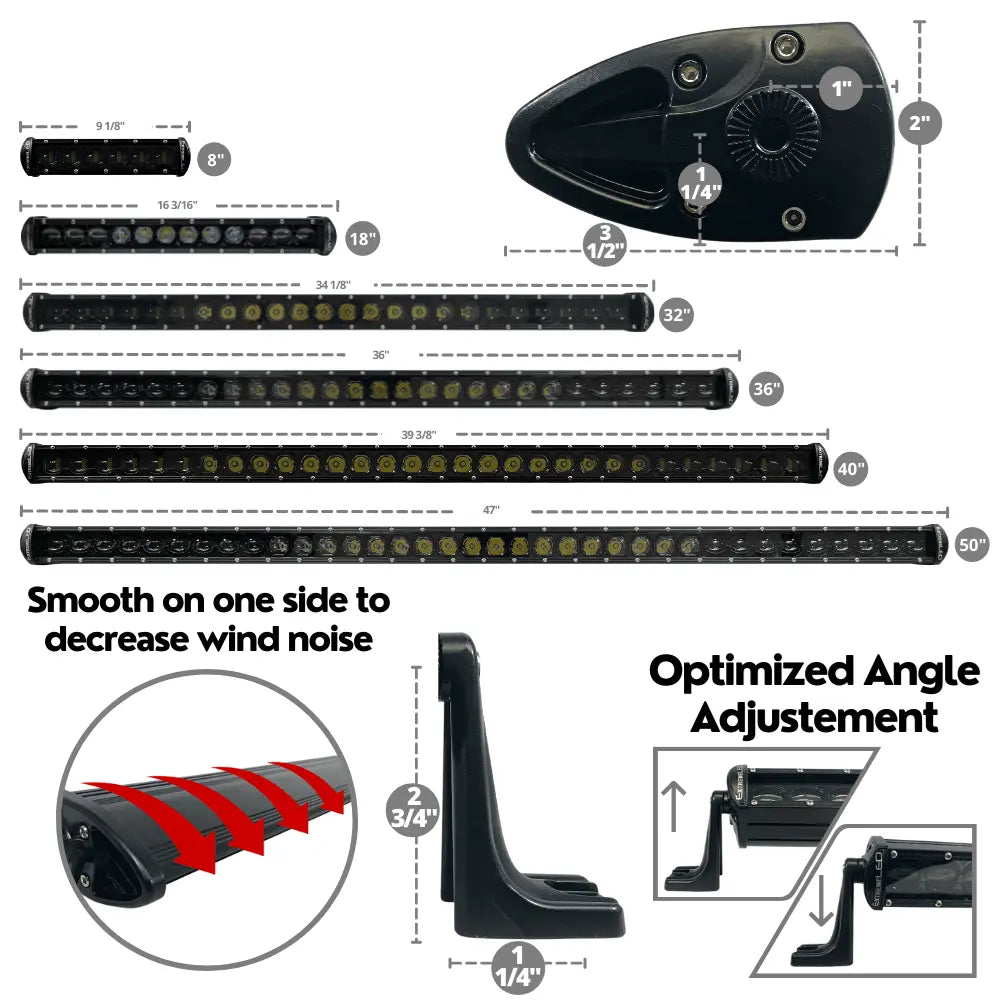 ExtremeLED Extreme Stealth Single Row LED Light Bars