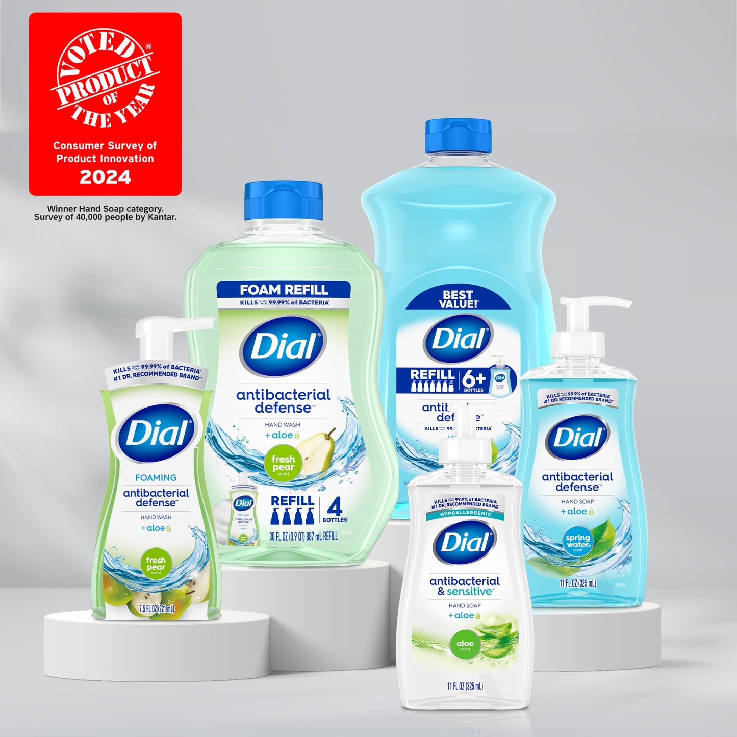 Dial Antibacterial Liquid Hand Soap Refill, Aloe Scent, 52 Ounce EasyOptionXY LLC