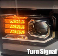 AlphaRex 07-13 GMC Sierra LUXX-Series LED Projector Headlights Jet Black OffRoadUSA.com