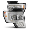 AlphaRex 09-14 Ford F150 MKII NOVA-Series LED Projector Headlights Chrome OffRoadUSA.com
