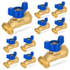 10 Pcs 1/2" FNPT X 3/4" GHT Spigot, Hose Bibb Valve Plumbingsell