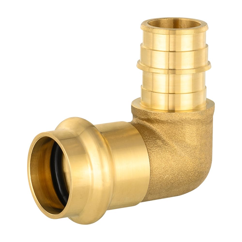 3/4" Press x 3/4" PEX Expansion Brass Elbow (Lead Free)