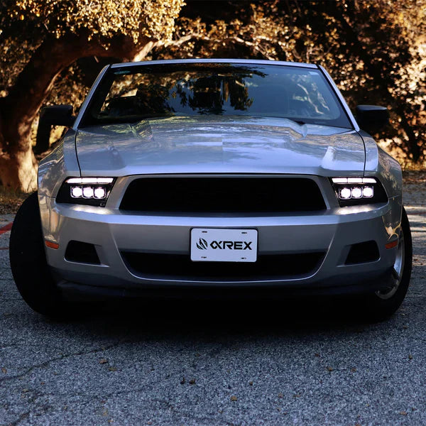 AlphaRex 10-12 Ford Mustang MK II NOVA-Series LED Projector Headlights Alpha-Black