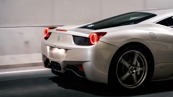 AlphaRex 10-15 Ferrari 458 NOVA-Series Prismatic LED Tail Lights - Red Smoke