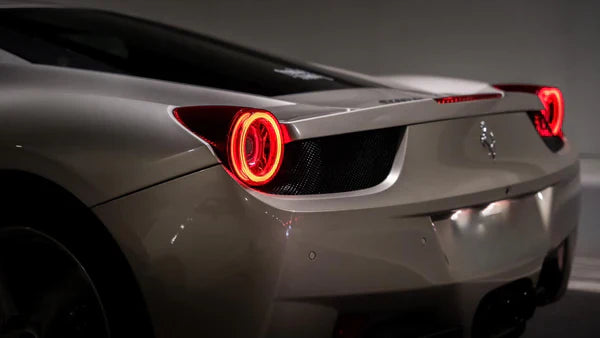AlphaRex 10-15 Ferrari 458 NOVA-Series Prismatic LED Tail Lights - Red Smoke