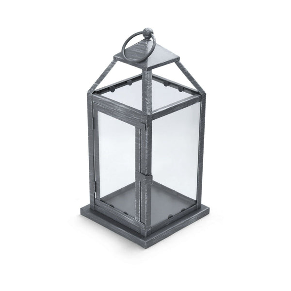 Elements 12-inch Classic Metal Decorative Lantern in Gray EasyOptionXY LLC