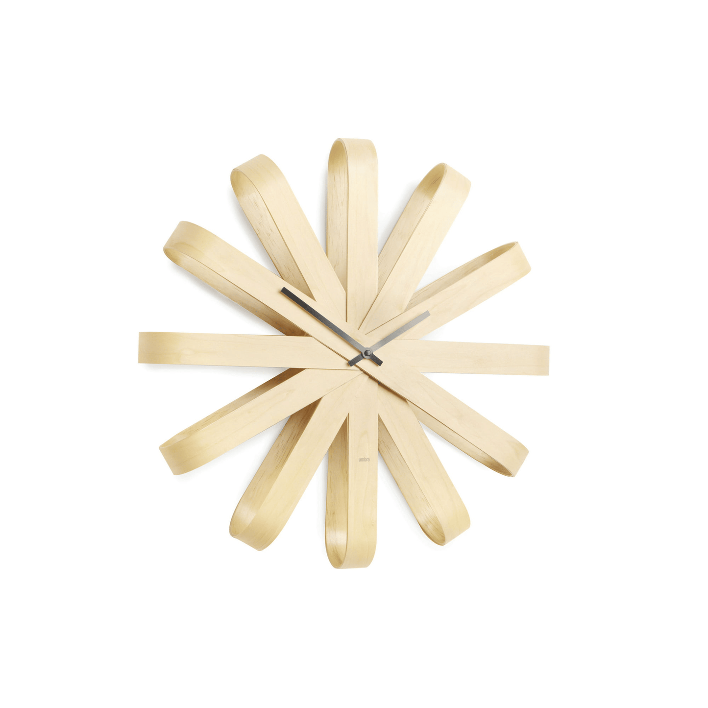 Umbra Ribbonwood Wall Clock EasyOptionXY LLC