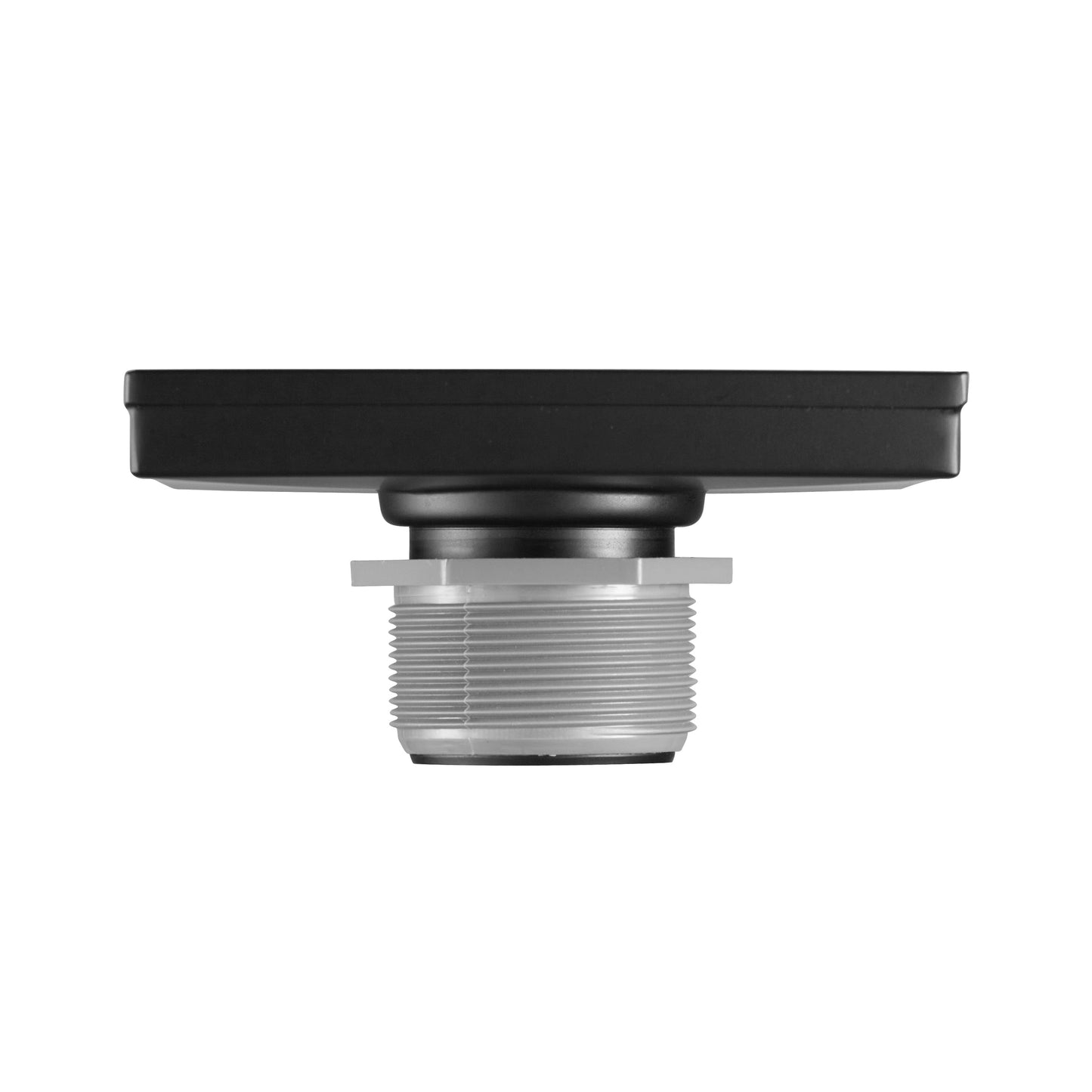 4" Square Shower Drain with Flat Cover, Stainless Steel Shower Floor Drain with 2 in 1 Flat & Tile Insert Cover, Floor Shower Drain with Hair Strainer, Matte Black
