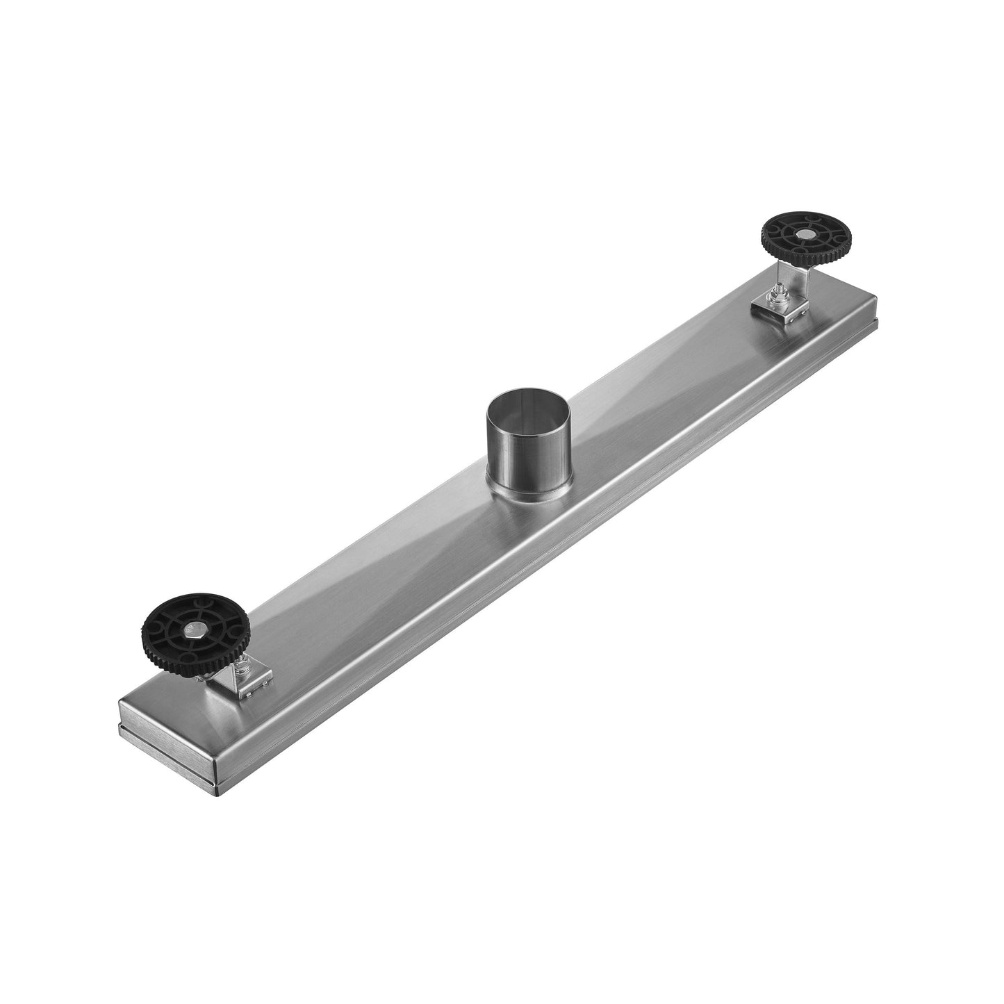 Linear Shower Drain 36" Comes with Tiled Stealth and 304 Stainless Steel Brushed Polished 2 in 1 Panels, Tile Insert Shower Drain, Equipped with Adjustableft,Hair Filters