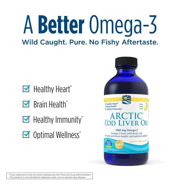 Nordic Naturals Arctic Cod Liver Oil?, Liquid, Lemon, 8 oz EasyOptionXY LLC