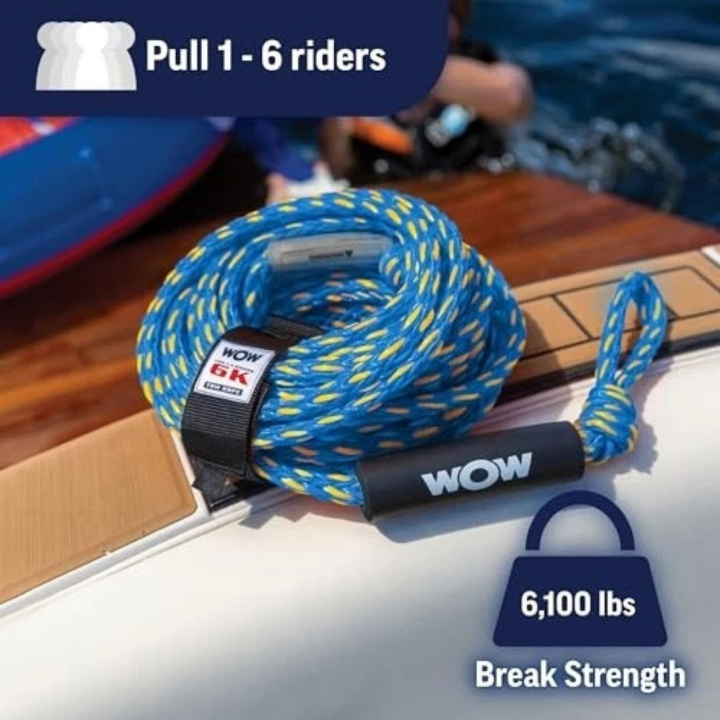 WOW Sports 6K 60' Tow Rope (11-3020)