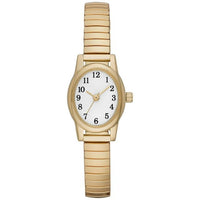 Time & Tru Women's Wristwatch: Gold Tone Oval Case, Easy Read Dial, Expansion Band (FMDOTT008) EasyOptionXY LLC