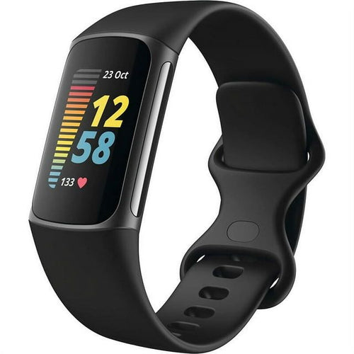 Fitbit Charge 5 Fitness Tracker - Black/Graphite Stainless Steel EasyOptionXY LLC