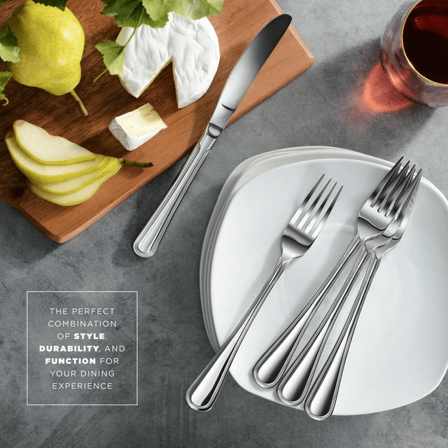 20-Piece Flatware Set - Extra Thick Heavy Duty - 18/10 Stainless Steel Silverware Sets, Set For 4 Flatware Sets EasyOptionXY LLC