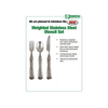 Essential Medical Supply Weight Utensil Set with 8oz Spoon, Knife and Fork EasyOptionXY LLC