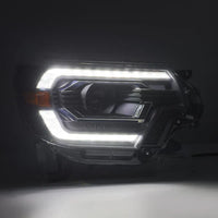 AlphaRex 12-15 Toyota Tacoma PRO-Series Halogen Projector Headlights Black OffRoadUSA.com