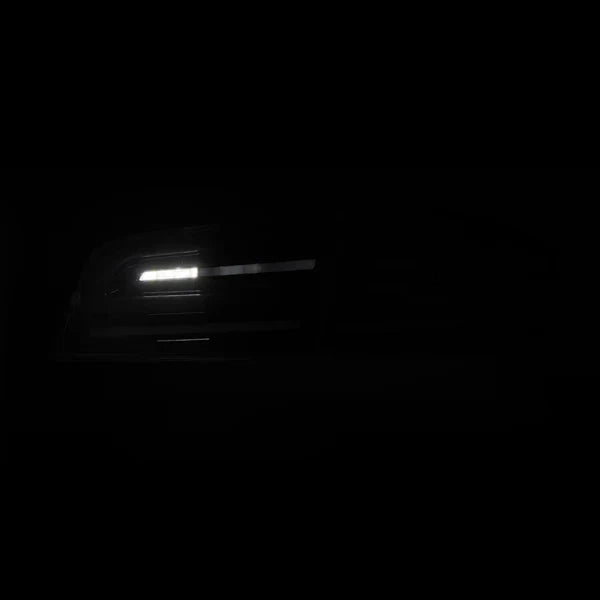 AlphaRex 12-21 Tesla Model S LUXX-Series LED Tail Lights Black Smoke (With Black Trunk Center Piece Replacement)