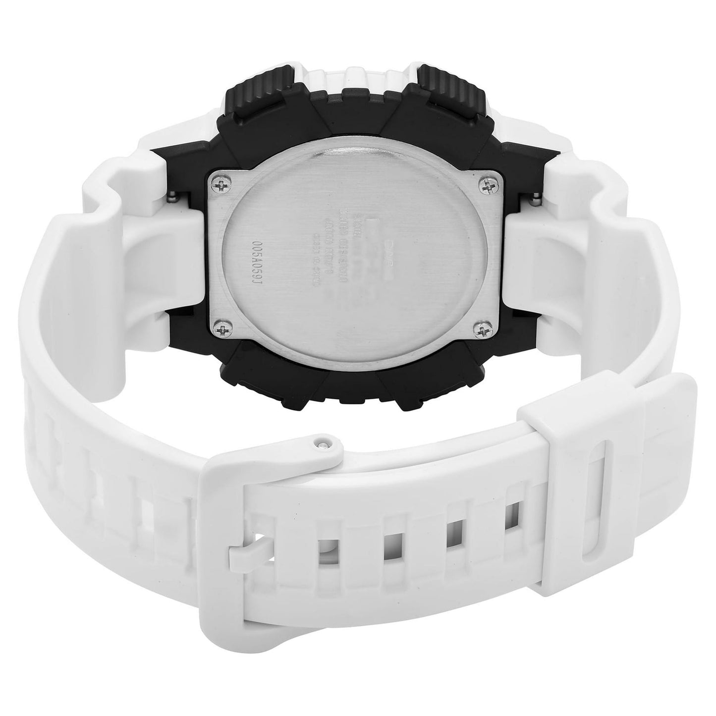 Casio Men's Solar Sport Combination Watch, White Glossy Resin Strap AQS810WC-7AVCF EasyOptionXY LLC