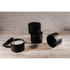 EOTW Candle Supply 8 oz. 24 Pack Empty Black Tin Jars, Ideal for Candle Making. EasyOptionXY LLC
