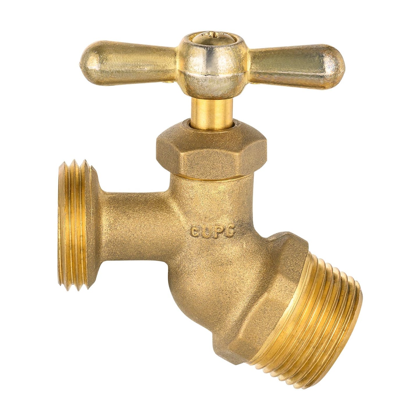 10 Pcs 1/2" MIP x 3/4" MHT Brass No-Kink Hose Bibb (Lead Free)