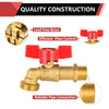 1/2" MIP x 3/4" MHT Brass Hose Bibb (Lead Free) Plumbingsell