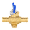 1/2" PEX Crimp Drop Ear Butterfly Ball Valve, Blue (Lead Free) Plumbingsell