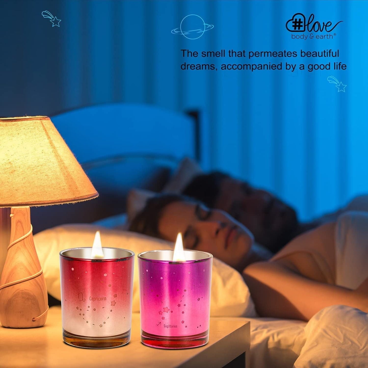 Aromatherapy Scented Candle Christmas Gift Set, 4 Pack Soy Wax Candles for Home Scented EasyOptionXY LLC