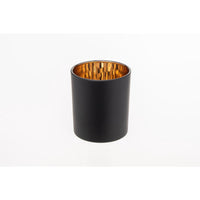 EOTW Candle Supply 10 oz. 12 Pack Empty Luxury Matte Black Copper Gold Reflective Jars for Candle Making. EasyOptionXY LLC