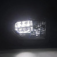 AlphaRex 14-21 Toyota Tundra MK II LUXX-Series LED Crystal Headlights Alpha-Black OffRoadUSA.com