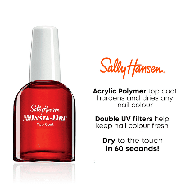 Sally Hansen Insta-dri? Anti-chip Top Coat, Clear, Glossy, 0.45 Fl Oz, Pack of 1 EasyOptionXY LLC