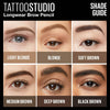 Maybelline Tattoo Studio 36HR Pigment Brow Pencil, Black Brown EasyOptionXY LLC