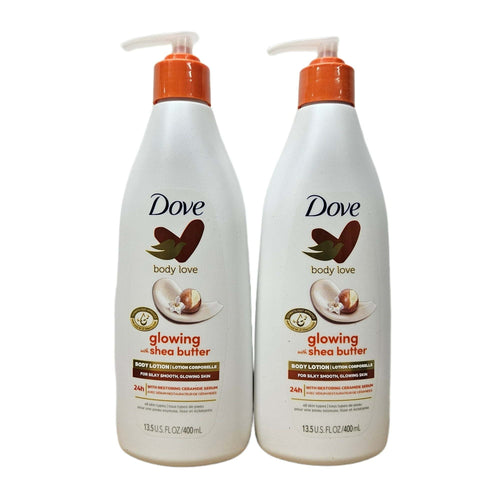 Dove Body Love Pampering Body Lotion Shea Butter for Silky, Smooth Skin Softens & Smoothes Dry Skin 13.5oz | 2 Pack EasyOptionXY LLC