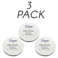 Dove Rich Nourishing Cream Natural Nourishing and Moisturizing. Rich, Creamy Formula. For All Skin Types. 2.53 Fl.Oz. Pack of 3 EasyOptionXY LLC