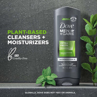 Dove Men+Care Body and Face Wash, Extra Fresh (18 Ounce, 3 Pack) EasyOptionXY LLC