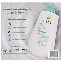 Dove Sensitive Skin Body Wash 30.6 Fluid Ounce (Pack of 2) EasyOptionXY LLC