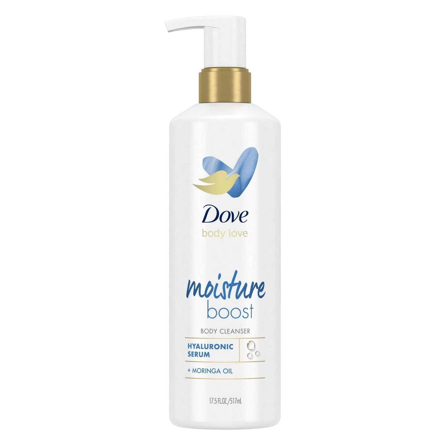 Dove Body Love Moisture Boost Daily Use Hyaluronic Acid Women's Body Cleanser, Vanilla, 17.5 fl oz EasyOptionXY LLC