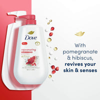 Dove Rejuvenating Long Lasting Gentle Women's Body Wash, Pomegranate and Hibiscus, 30.6 fl oz EasyOptionXY LLC