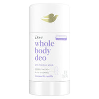 Dove Whole Body Deodorant Stick Coconut + Vanilla Aluminum Free, 2.6 oz EasyOptionXY LLC