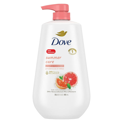 Dove Summer Care Long Lasting Women's Body Wash All Skin Type, Grapefruit and Lemon Balm, 30.6 fl oz EasyOptionXY LLC