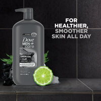 Dove Men+Care Purifying Hydrating Men's Face & Body Wash, Charcoal & Clay All Type, 30 oz EasyOptionXY LLC