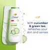 Dove Refreshing Long Lasting Gentle Women's Body Wash All Skin Type, Cucumber & Green Tea, 20 fl oz EasyOptionXY LLC