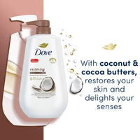 Dove Restoring Gentle Women's Body Wash All Skin Type, Coconut & Cocoa Butter, 30.6 fl oz EasyOptionXY LLC