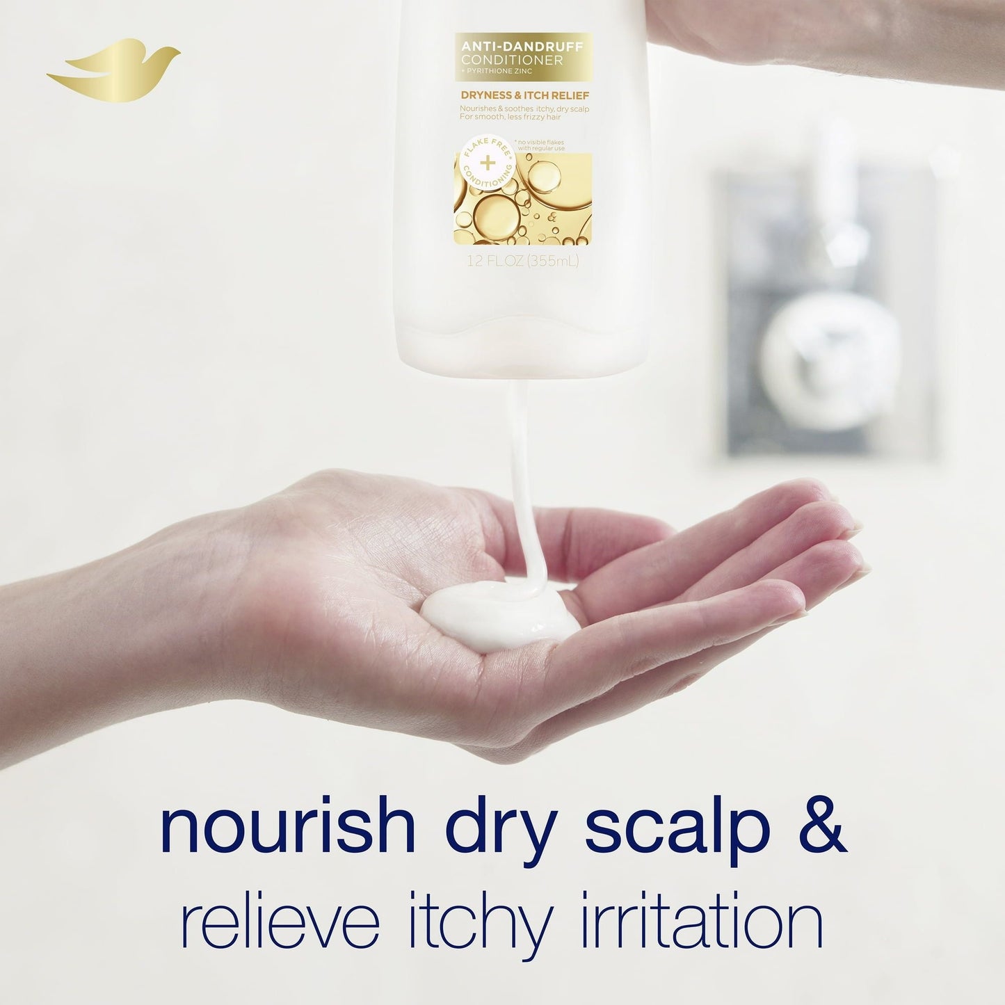 Dove DermaCare Scalp Dryness Daily Conditioner, Coconut and Shea Butter, 12 fl oz EasyOptionXY LLC