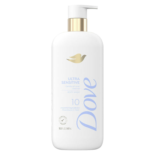 Dove Ultra Gentle Women's Liquid Body Wash Unscented 10 Essential Ingredients All Skin Type, 18.5 oz EasyOptionXY LLC