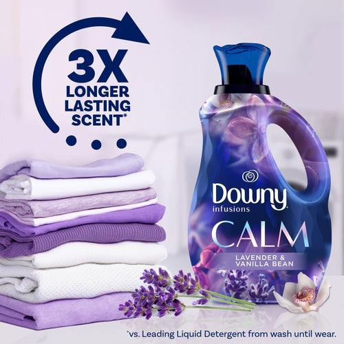 Downy Infusions Liquid Fabric Softener, Calm, Lavender & Vanilla Bean, 101 fl oz EasyOptionXY LLC