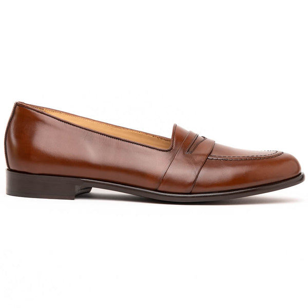 15-203-CHL SAVANNAH Calfskin Penny Loafer, Chili Zelli Italia