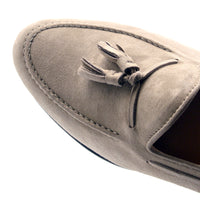 Zelli Italia 16-580-BON NAPLES Italian Kid Suede Tassel Loafer, Bone